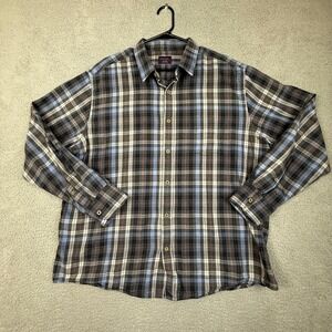 UNTUCKit Mens XX-Large Plaid Long Sleeve Button Down Casual Shirt‎